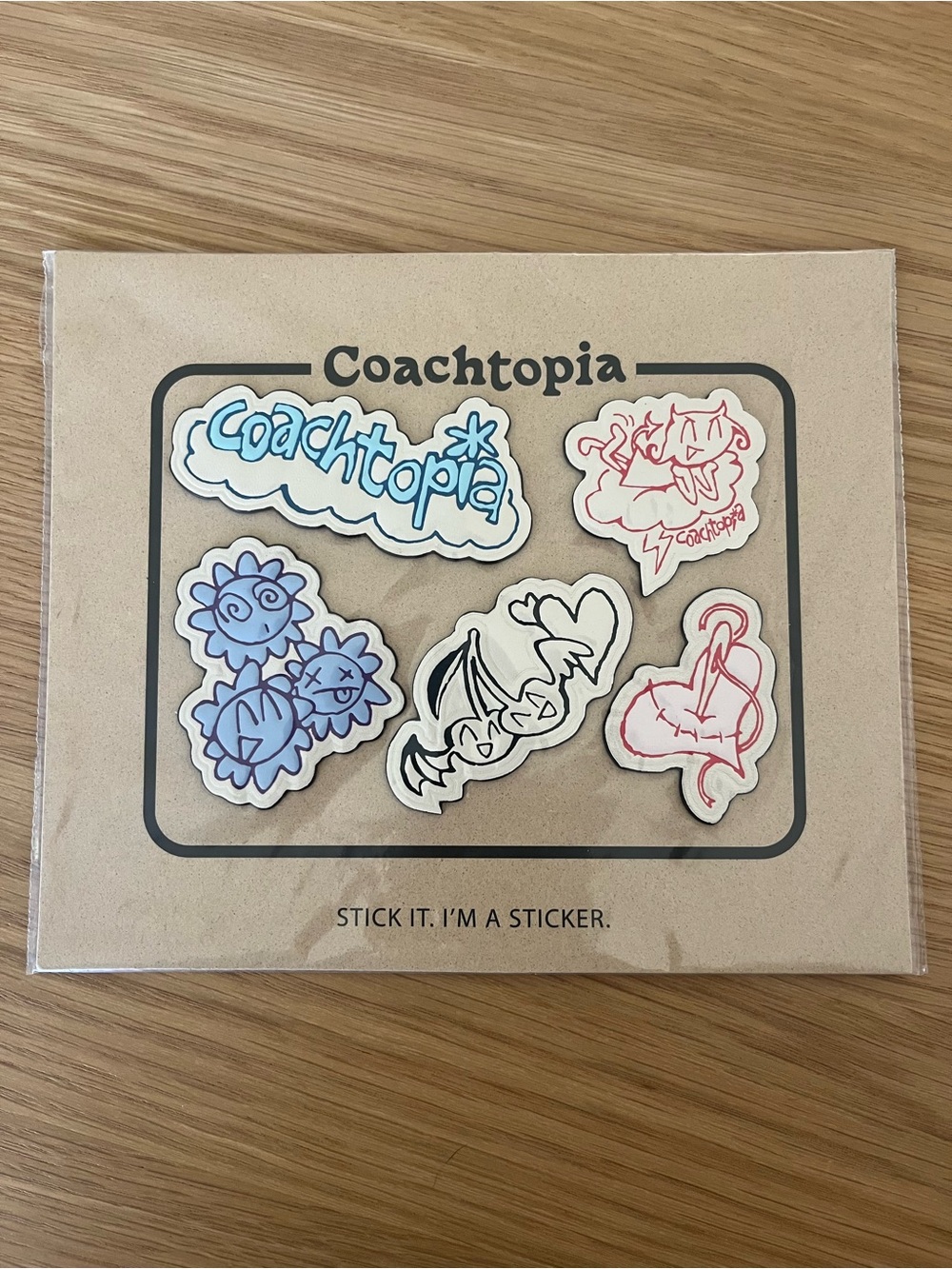 Coach Stickers Pack - Blue, Purple, Black, Red